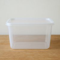 Contenedor rectangular de plástico