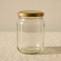 Frasco de vidrio con tapa